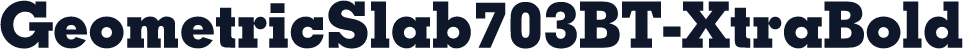 GeometricSlab703BT-XtraBold