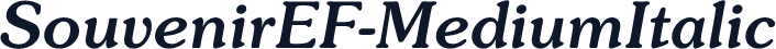 SouvenirEF-MediumItalic
