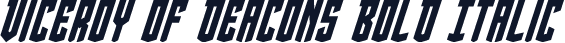 Viceroy of Deacons Bold Italic
