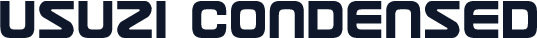 Usuzi Condensed