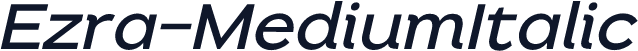 Ezra-MediumItalic
