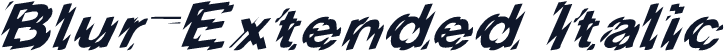 Blur-Extended Italic