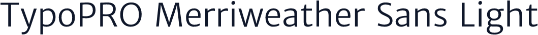TypoPRO Merriweather Sans Light