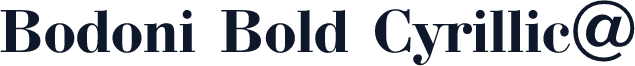 Bodoni Bold Cyrillic@