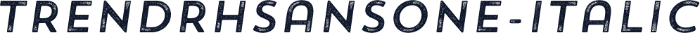 TrendRhSansOne-Italic