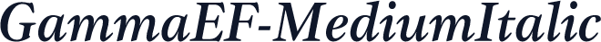 GammaEF-MediumItalic