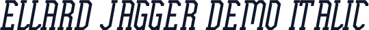 Ellard Jagger Demo Italic