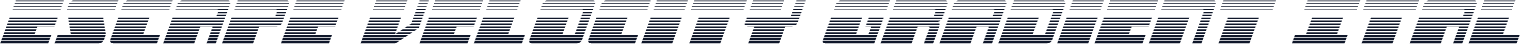 Escape Velocity Gradient Ital