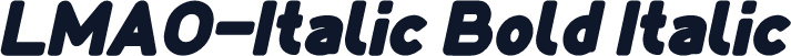 LMAO-Italic Bold Italic