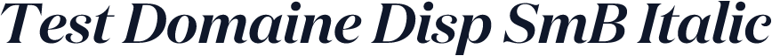 Test Domaine Disp SmB Italic