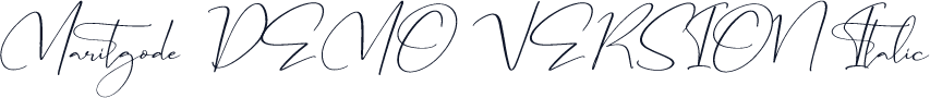 Maritgode DEMO VERSION Italic