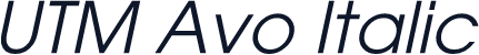 UTM Avo Italic