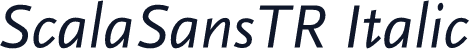 ScalaSansTR Italic