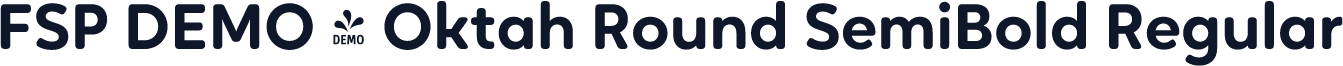 FSP DEMO - Oktah Round SemiBold Regular