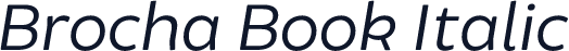 Brocha Book Italic