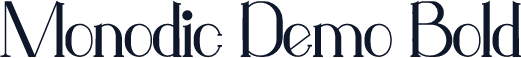 Monodic Demo Bold