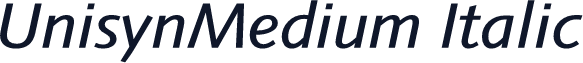 UnisynMedium Italic