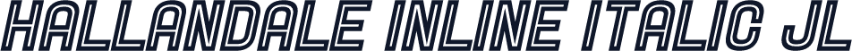 Hallandale Inline Italic JL
