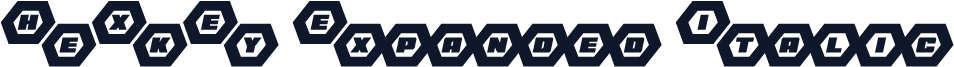 HeXkEy Expanded Italic
