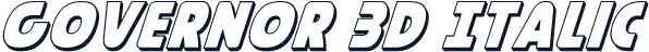 Governor 3D Italic