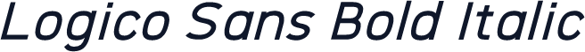 Logico Sans Bold Italic