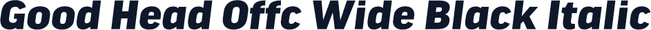 Good Head Offc Wide Black Italic
