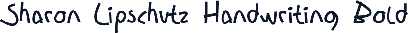 Sharon Lipschutz Handwriting Bold