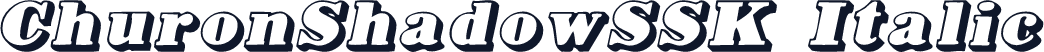 ChuronShadowSSK Italic