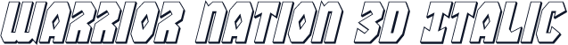 Warrior Nation 3D Italic