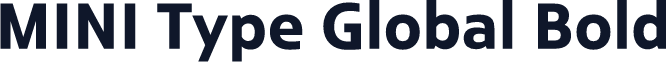 MINI Type Global Bold