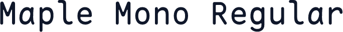 Maple Mono Regular