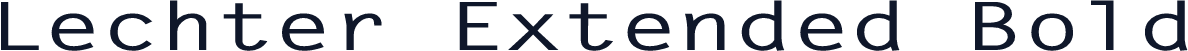 Lechter Extended Bold