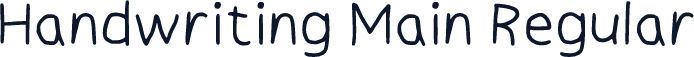 Handwriting Main Regular