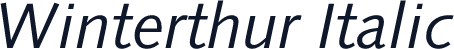 Winterthur Italic