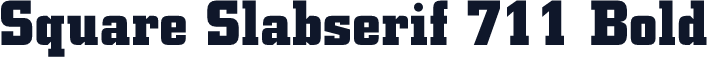 Square Slabserif 711 Bold