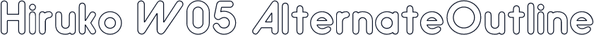 Hiruko W05 AlternateOutline