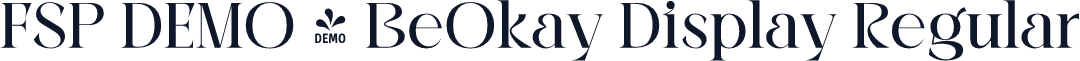 FSP DEMO - BeOkay Display Regular