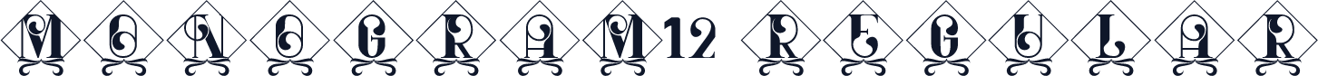 MONOGRAM12 Regular
