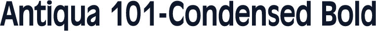 Antiqua 101-Condensed Bold