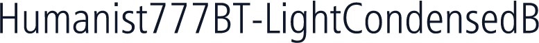 Humanist777BT-LightCondensedB