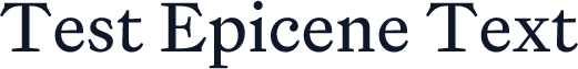 Test Epicene Text