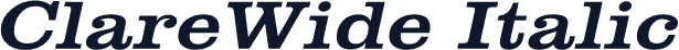ClareWide Italic