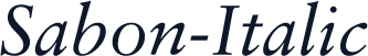 Sabon-Italic