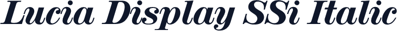 Lucia Display SSi Italic