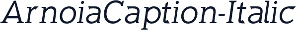 ArnoiaCaption-Italic