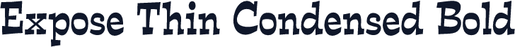 Expose Thin Condensed Bold