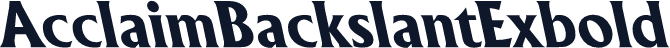 AcclaimBackslantExbold