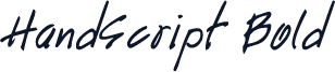 HandScript Bold