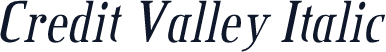 Credit Valley Italic