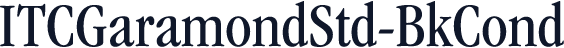 ITCGaramondStd-BkCond